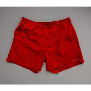 Columbia Mens PFG Swim Shorts Sz XL Orange Omni Shade 6” Inseam Lined Drawstring